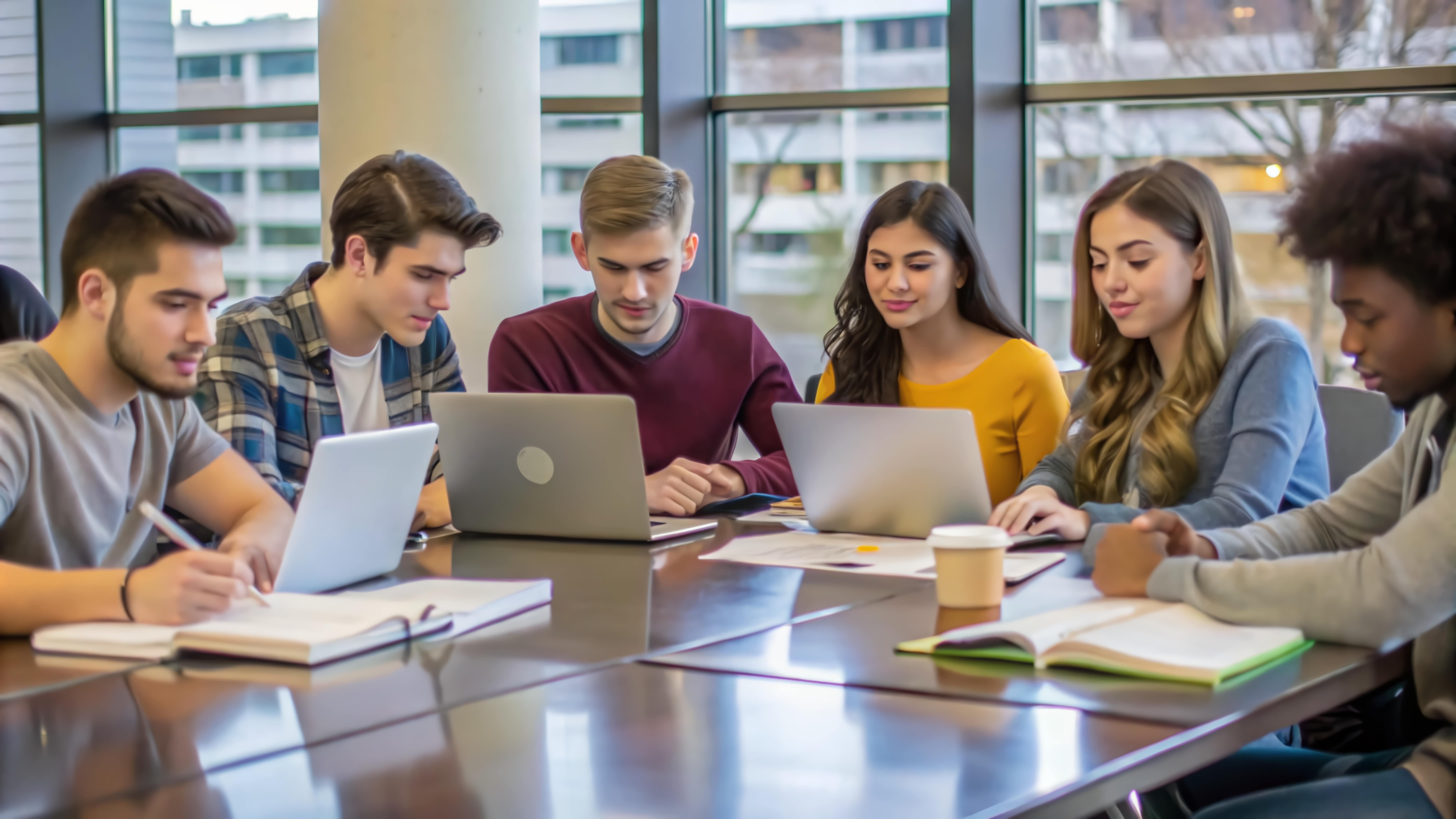 Duquesne undergraduate students in the computer lab