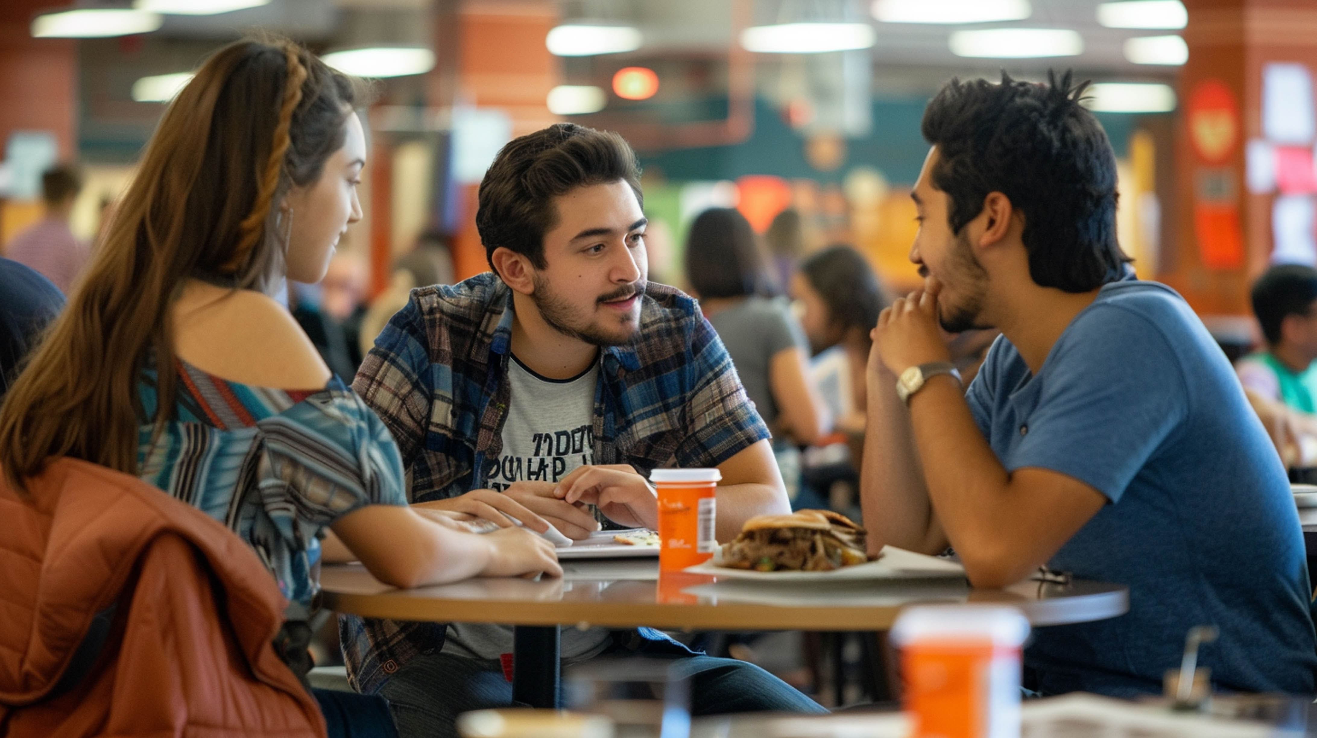 students laughing