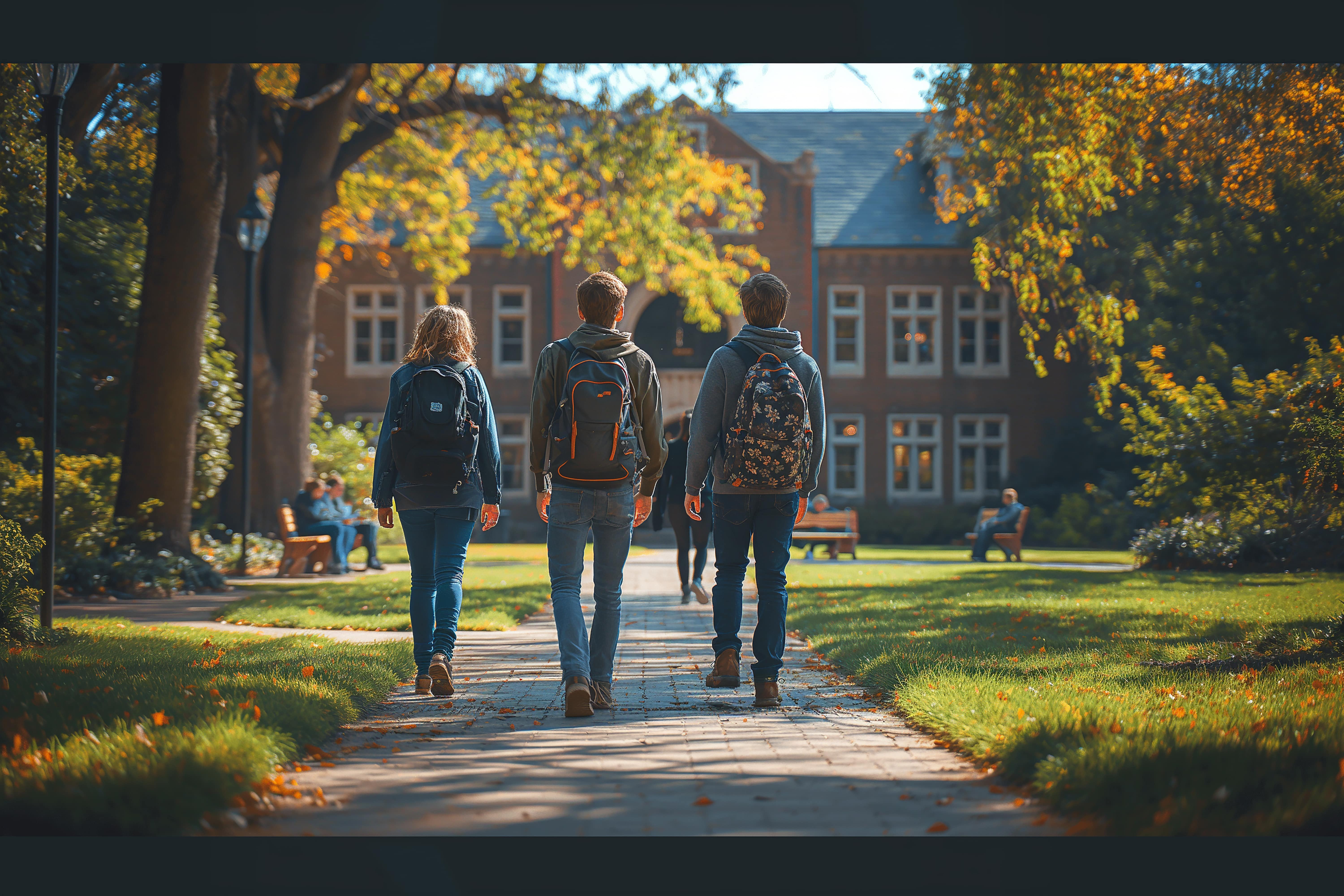 A walk on campus