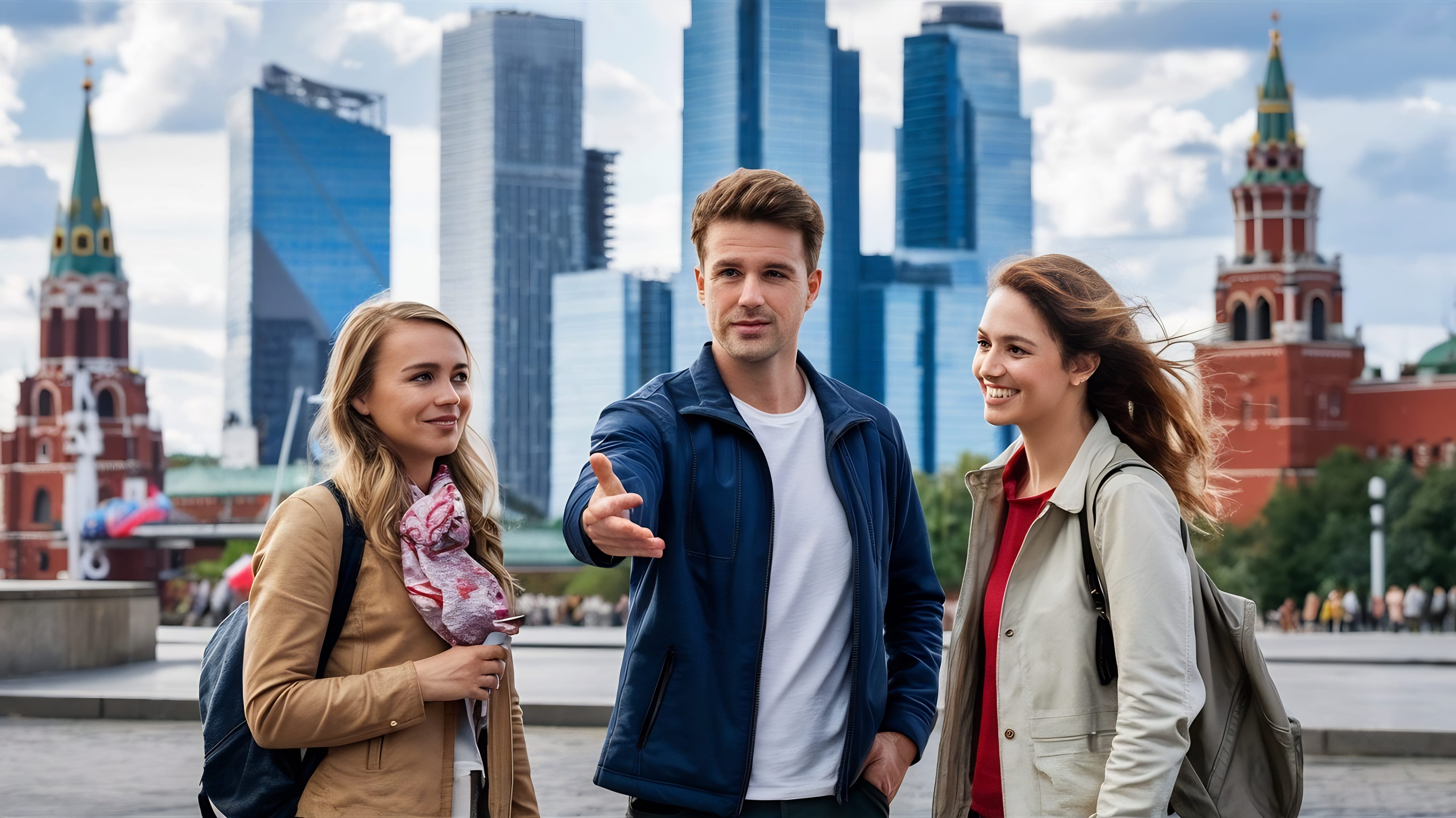 Students talking on campus